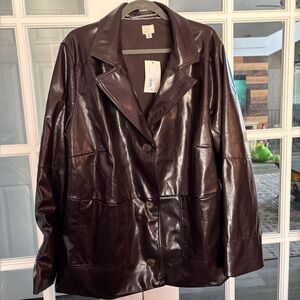 Zara Dark Brown Leather Jacket